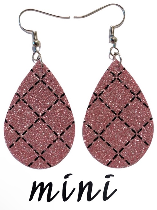 Fashion Jewelry Jewelry - Mini Faux Leather Teardrop Earrings